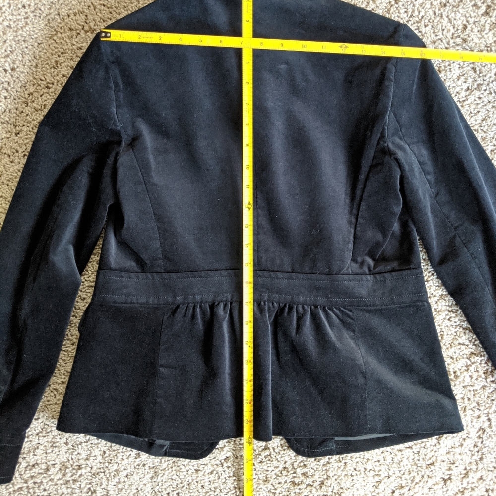 Talbot's Black Velvet Blazer - Picture 4 of 7